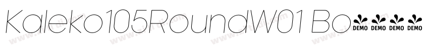 Kaleko105RoundW01 Bo字体转换